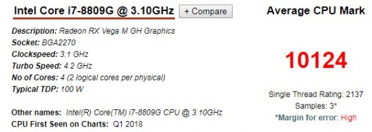 اینتل NUC8i7HVK