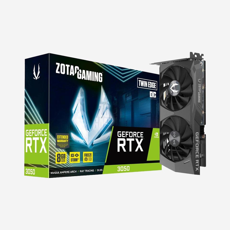 ZOTAC GAMING GeForce RTX 3050 Twin Edge OC Graphics Cards