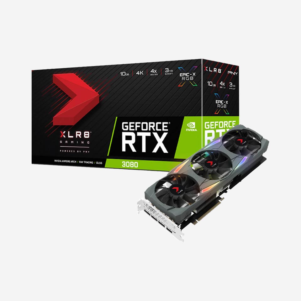PNY GeForce RTX 3080 10GB XLR8 Gaming UPRISING EPIC-X RGB Graphics card