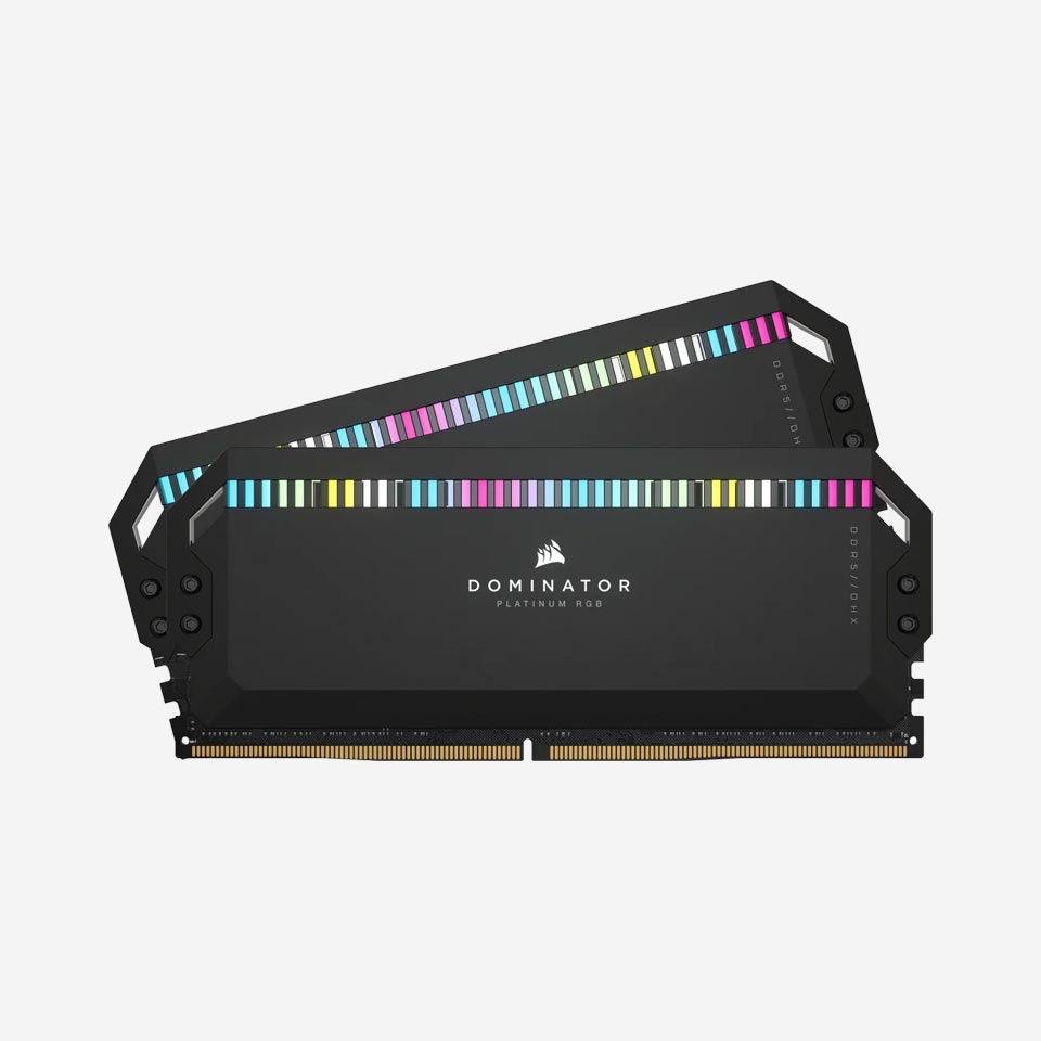 DOMINATOR-PLATINUM-RGB-64GB-(2x32GB)-DDR5 رم کورسیر