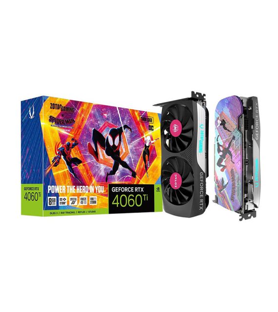 کارت گرافیک گیمینگ زوتک  GEFORCE RTX 4060 Ti 8GB Twin Edge OC SPIDER-MAN