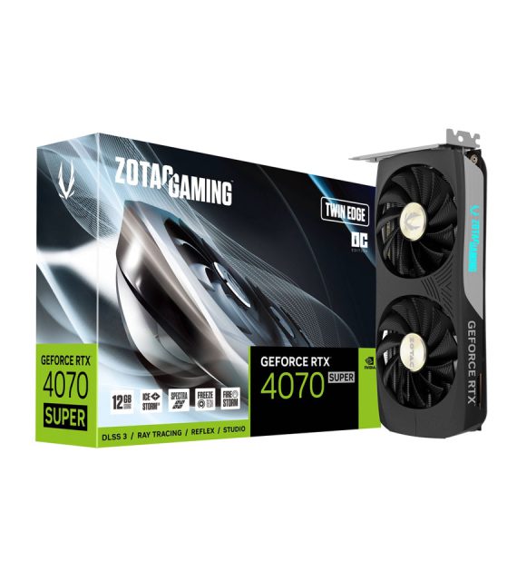 کارت گرافیک گیمینگ زوتک GeForce RTX 4070 SUPER Twin Edge OC 12GB GDDR6X