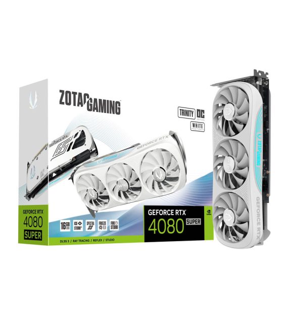 کارت گرافیک گیمینگ زوتک GeForce RTX 4080 SUPER Trinity OC White Edition 16GB GDDR6X