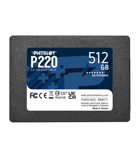 اس‌اس‌دی پاتریوت P220 512GB 2.5 inch SATA Solid State Drive
