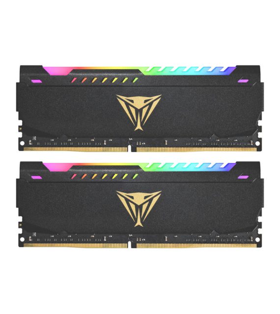 رم دسکتاپ DDR4 دو کاناله 3600 مگاهرتز CL18 پاتریوت مدل Viper Steel RGB ظرفیت 16 گیگابایت