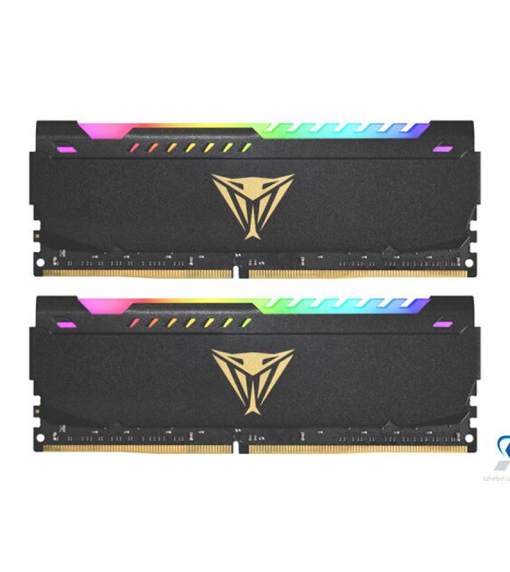 رم دسکتاپ DDR4 دو کاناله 3200 مگاهرتز CL16 پاتریوت مدل Viper Steel RGB ظرفیت 16 گیگابایت