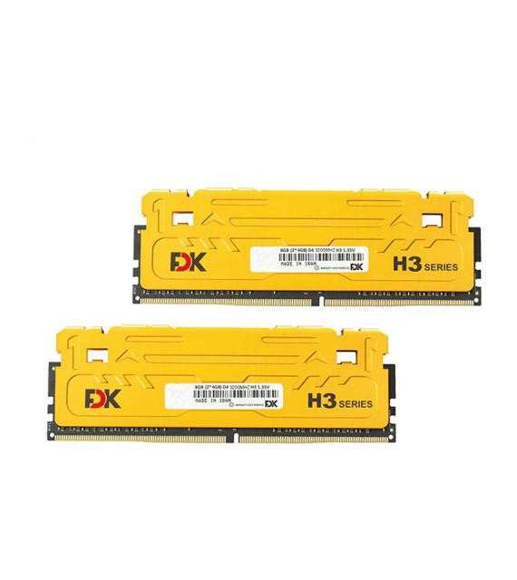 رم دسکتاپ DDR4 دو کاناله 3200 مگاهرتز CL16 فدک مدل H3 ظرفیت 16 گیگابایت