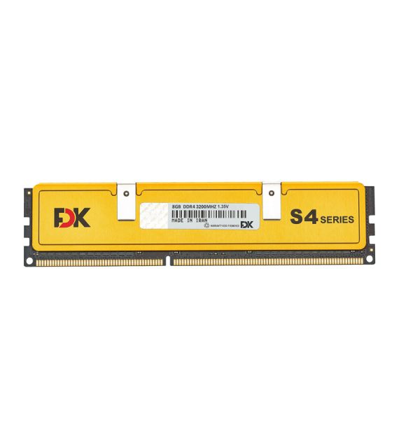 رم دسکتاپ DDR4 تک کاناله 3200 مگاهرتز CL16 فدک مدل S4 ظرفیت ۸ گیگابایت