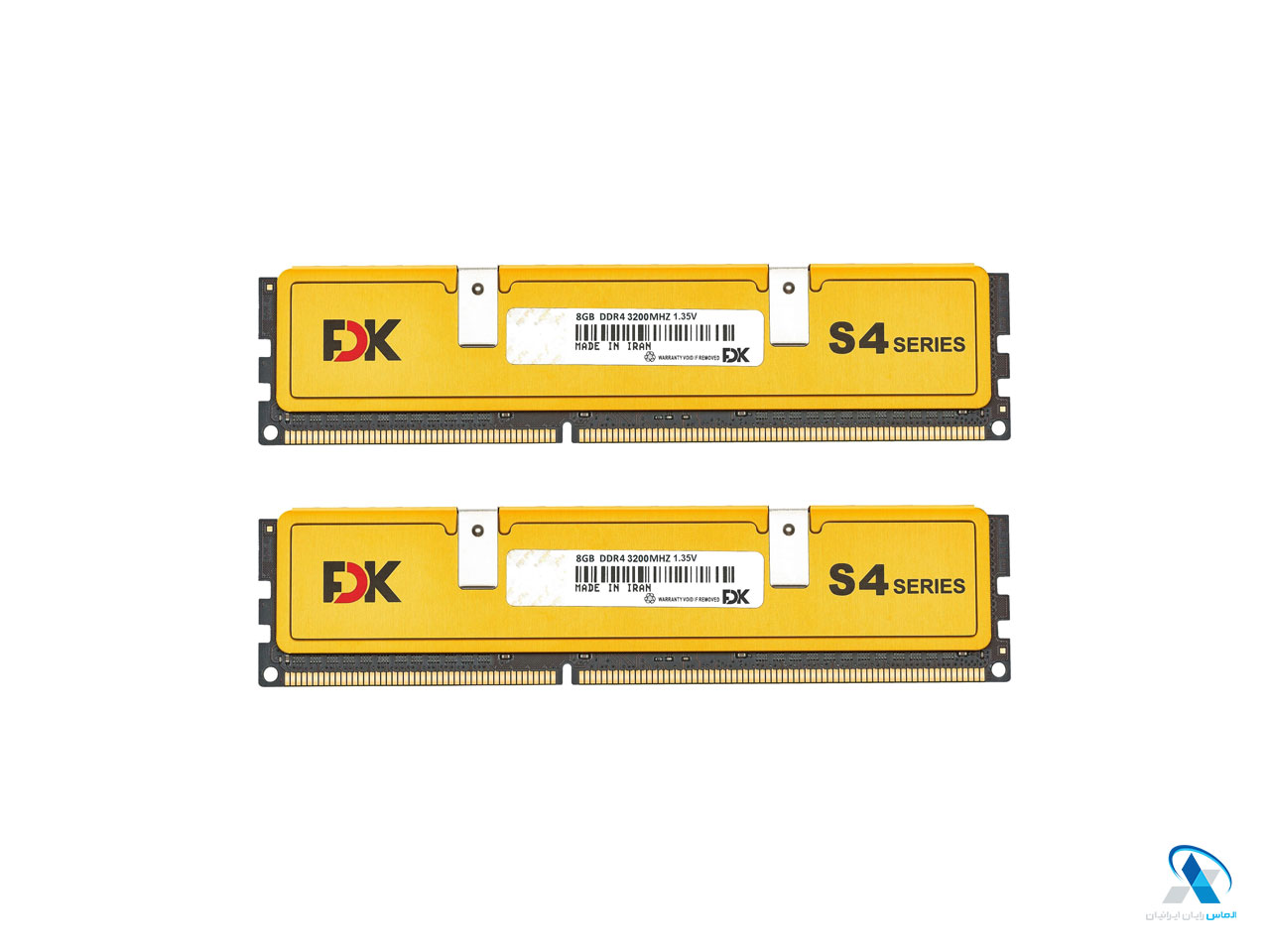 رم دسکتاپ DDR4 دو کاناله 3200 مگاهرتز CL16 فدک مدل S4 ظرفیت ۱۶ گیگابایت