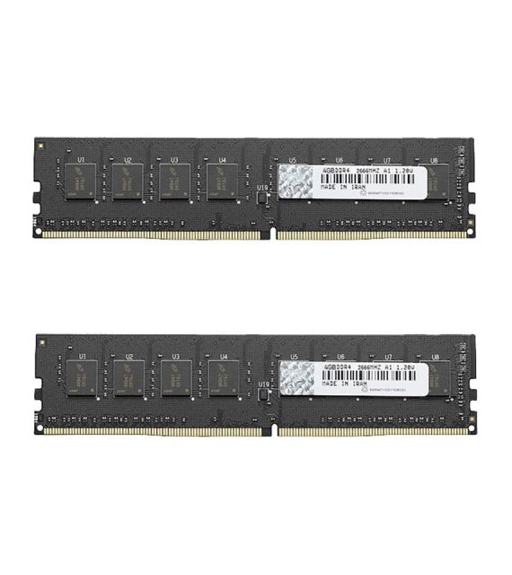 رم دسکتاپ DDR4 دو کاناله ۲۶۶۶ مگاهرتز CL19 فدک مدل A1 ظرفیت ۸ گیگابایت