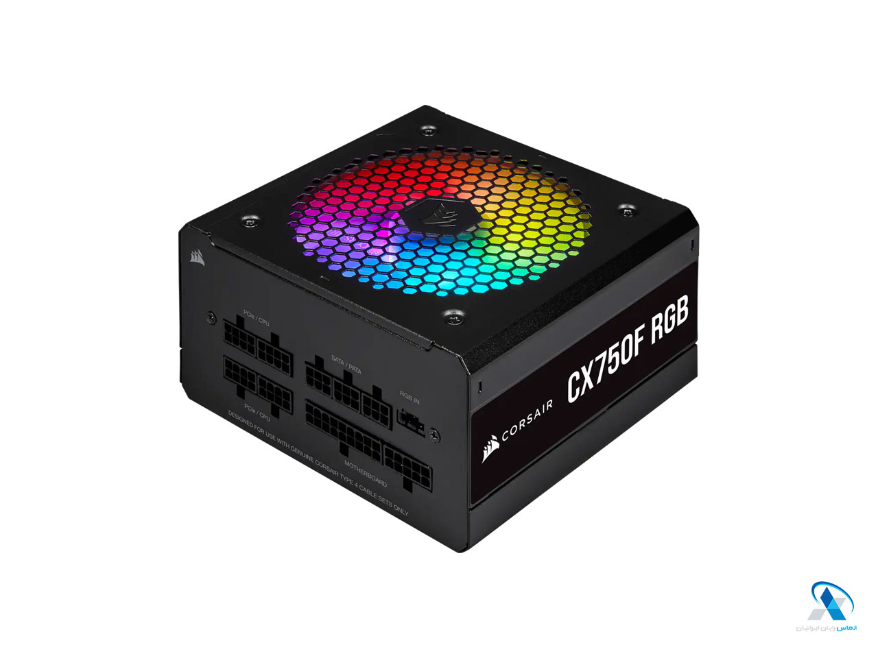 پاور کورسیر CX750F RGB — 750 Watt 80 Plus Bronze Certified Fully Modular RGB PSU (UK)