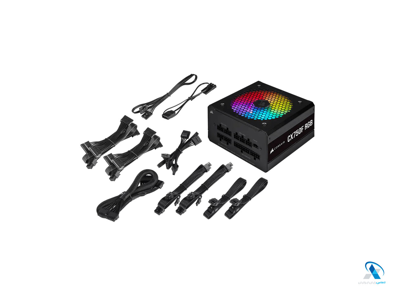 پاور کورسیر CX750F RGB — 750 Watt 80 Plus Bronze Certified Fully Modular RGB PSU (UK)