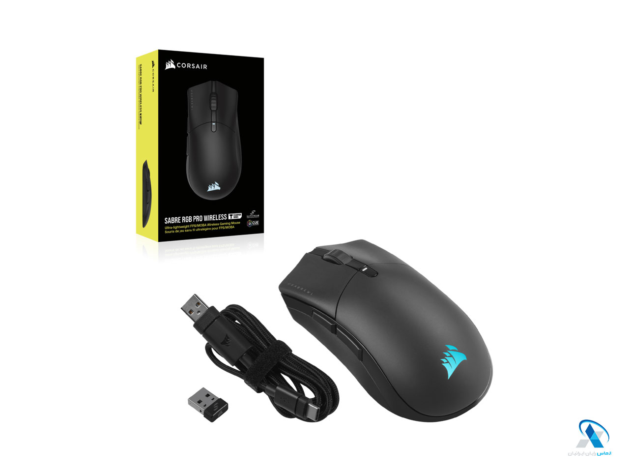 ماوس بیسیم گیمینگ کورسیر SABRE RGB PRO WIRELESS