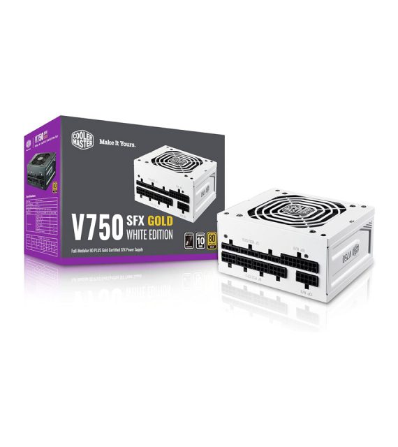 پاور ماژولار کولرمستر V SFX GOLD 750 ATX 3.0 WHITE EDITION