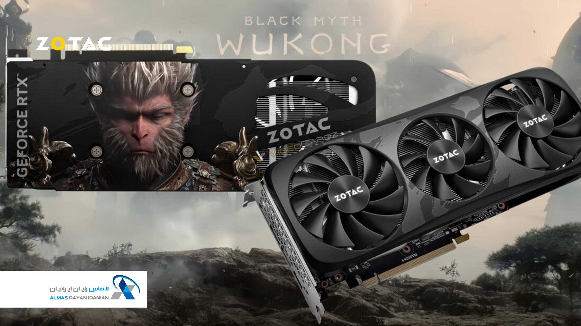 کارت گرافیک زوتک مدل GeForce RTX 4070 Super Trinity Black Myth Wukong