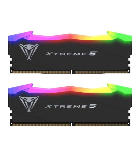 رم دسکتاپ DDR5 دو کاناله 8000 مگاهرتز CL38 پاتریوت مدل Viper Xtreme 5 RGB ظرفیت 32 گیگابایت