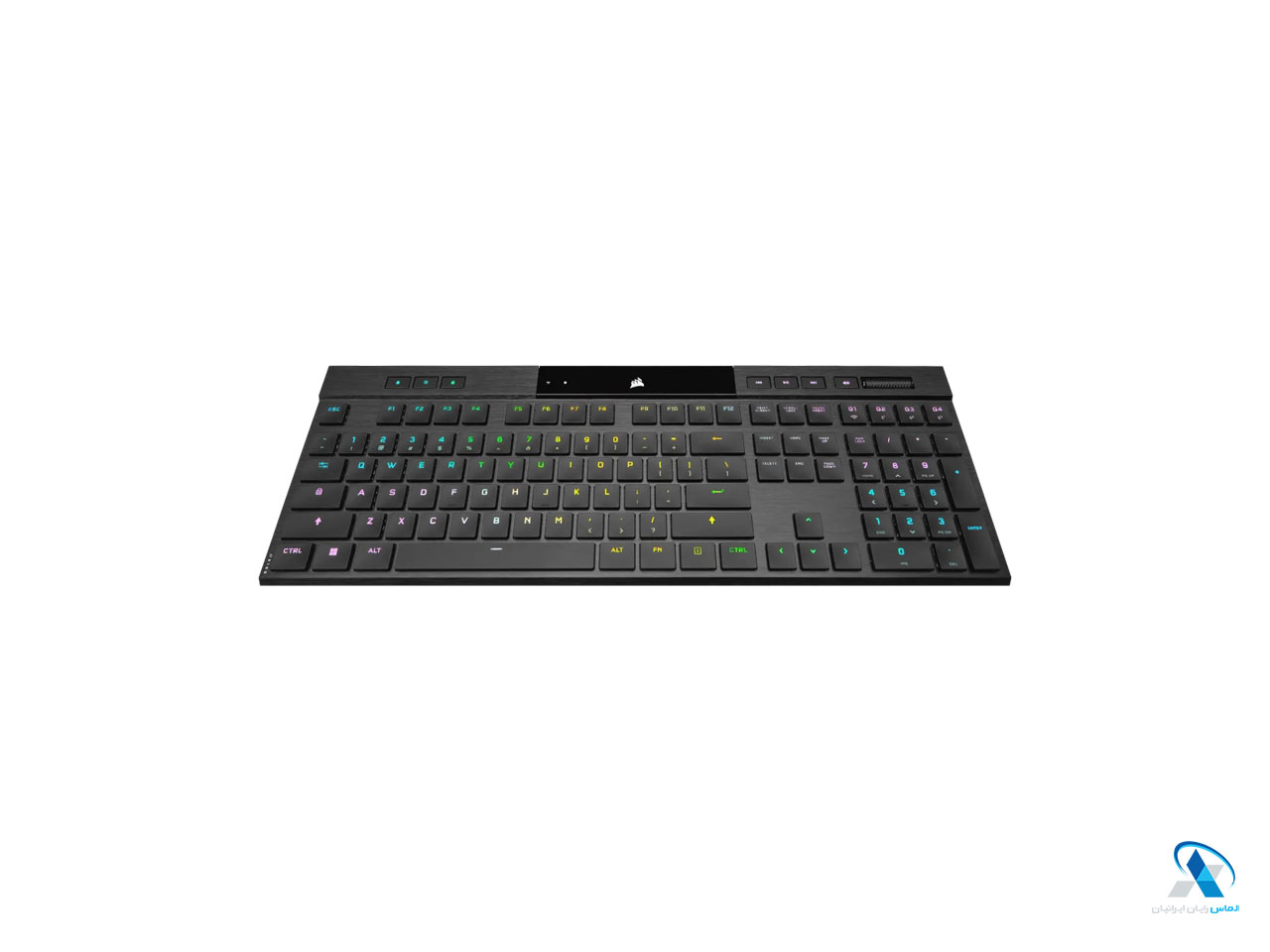 کیبورد بیسیم گیمینگ کورسیر مدل K100 AIR WIRELESS RGB Ultra-Thin