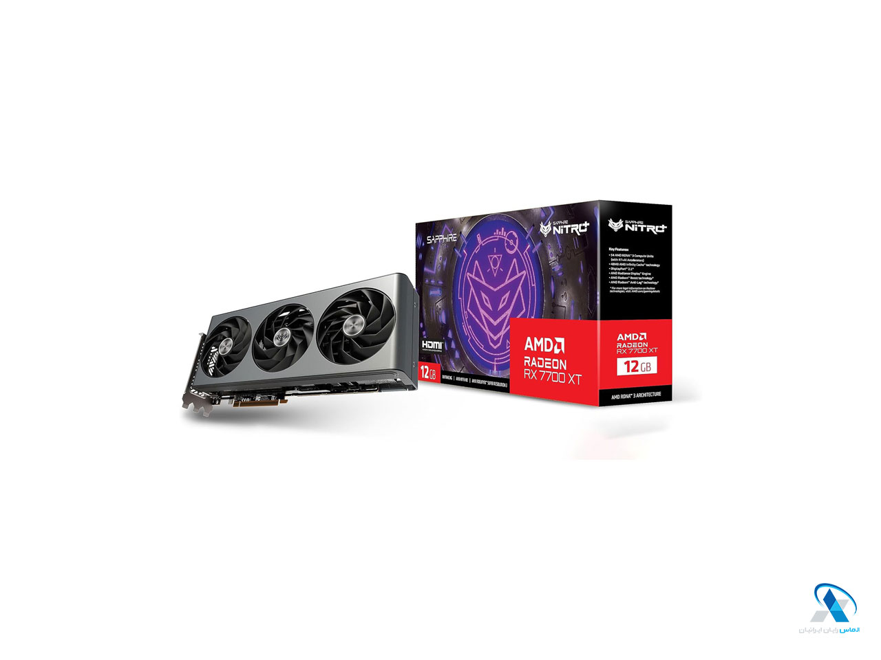 کارت گرافیک گیمینگ سافایر NITRO+ AMD Radeon RX 7700 XT 12GB