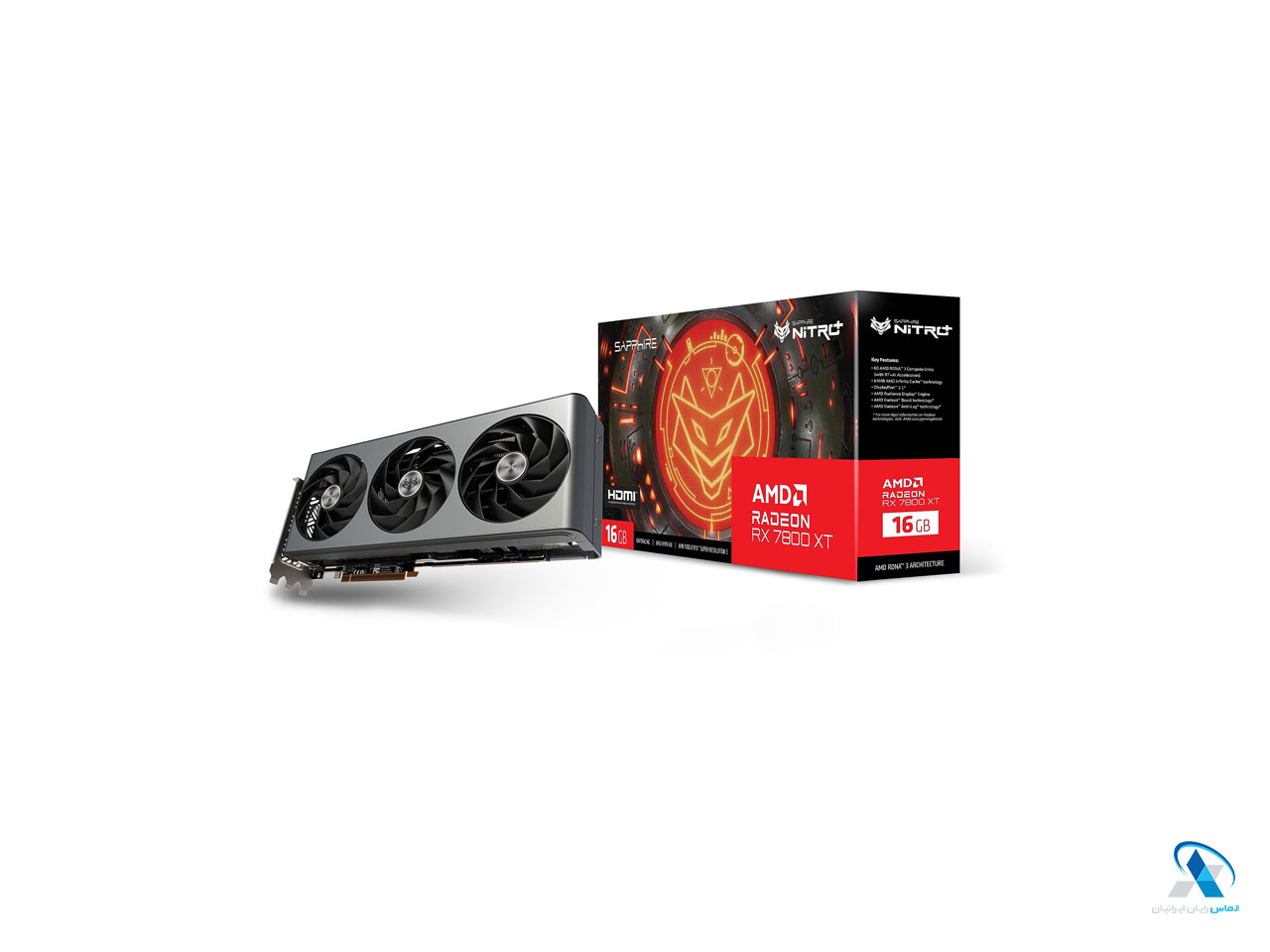 کارت گرافیک گیمینگ سافایر NITRO+ AMD Radeon RX 7800 XT 16GB