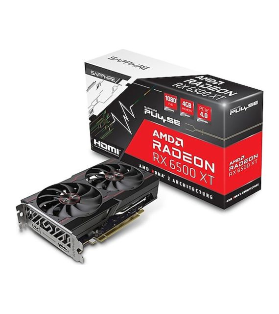کارت گرافیک گیمینگ سافایر PULSE AMD Radeon RX 6500 XT 8GB