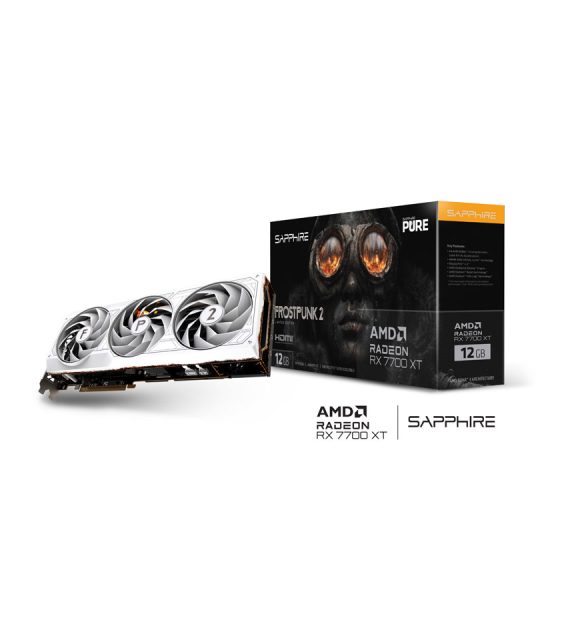 کارت گرافیک گیمینگ سافایر PURE AMD Radeon RX 7700 XT 12GB Frostpunk 2 Edition