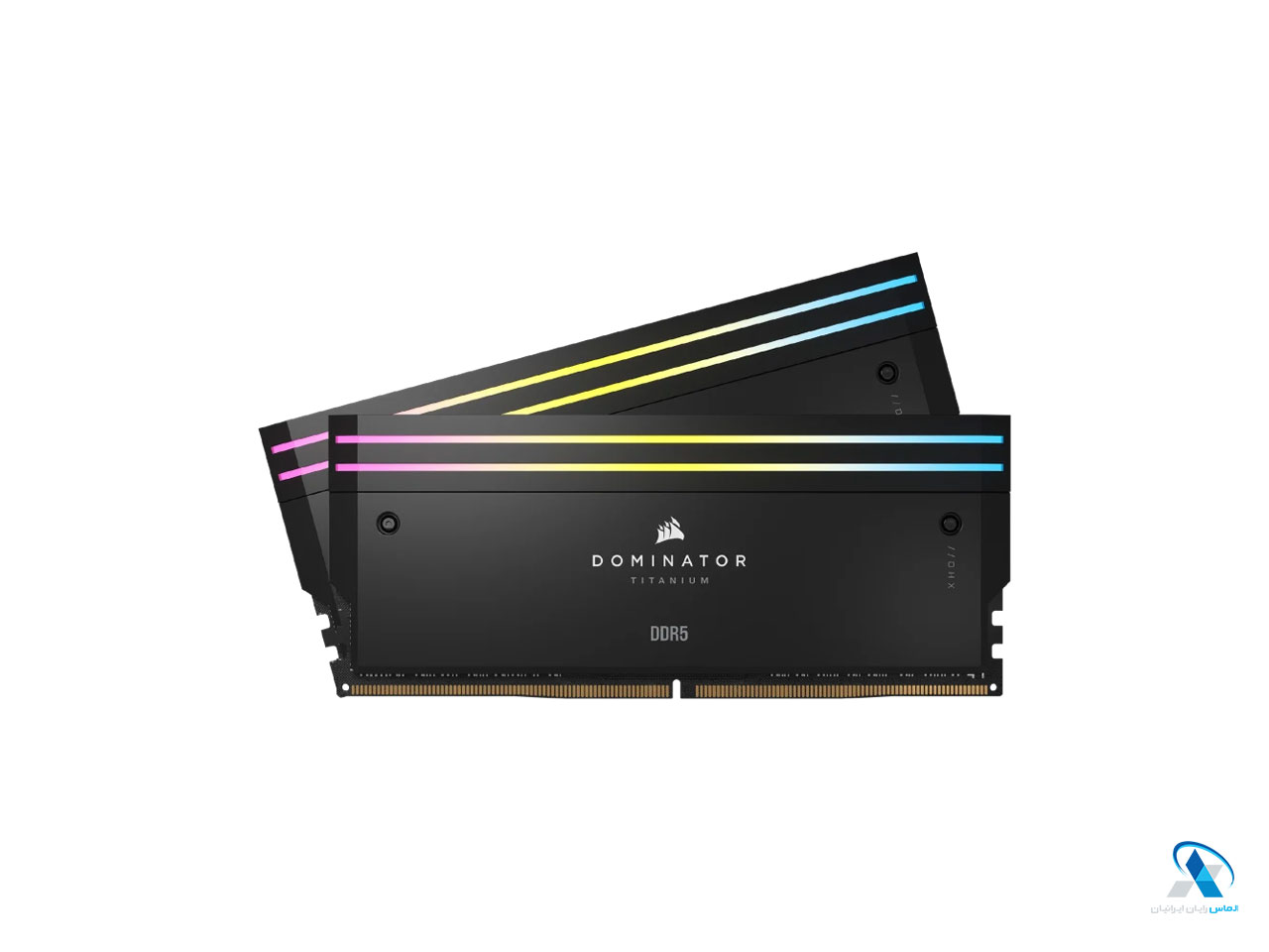 رم دسکتاپ DDR5 دو کاناله 8000 مگاهرتز CL38 کورسیر مدل DOMINATOR TITANIUM RGB ظرفیت 48 گیگابایت