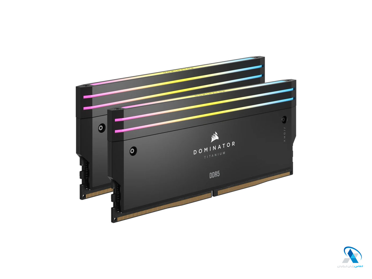 رم دسکتاپ DDR5 دو کاناله 8000 مگاهرتز CL38 کورسیر مدل DOMINATOR TITANIUM RGB ظرفیت 48 گیگابایت