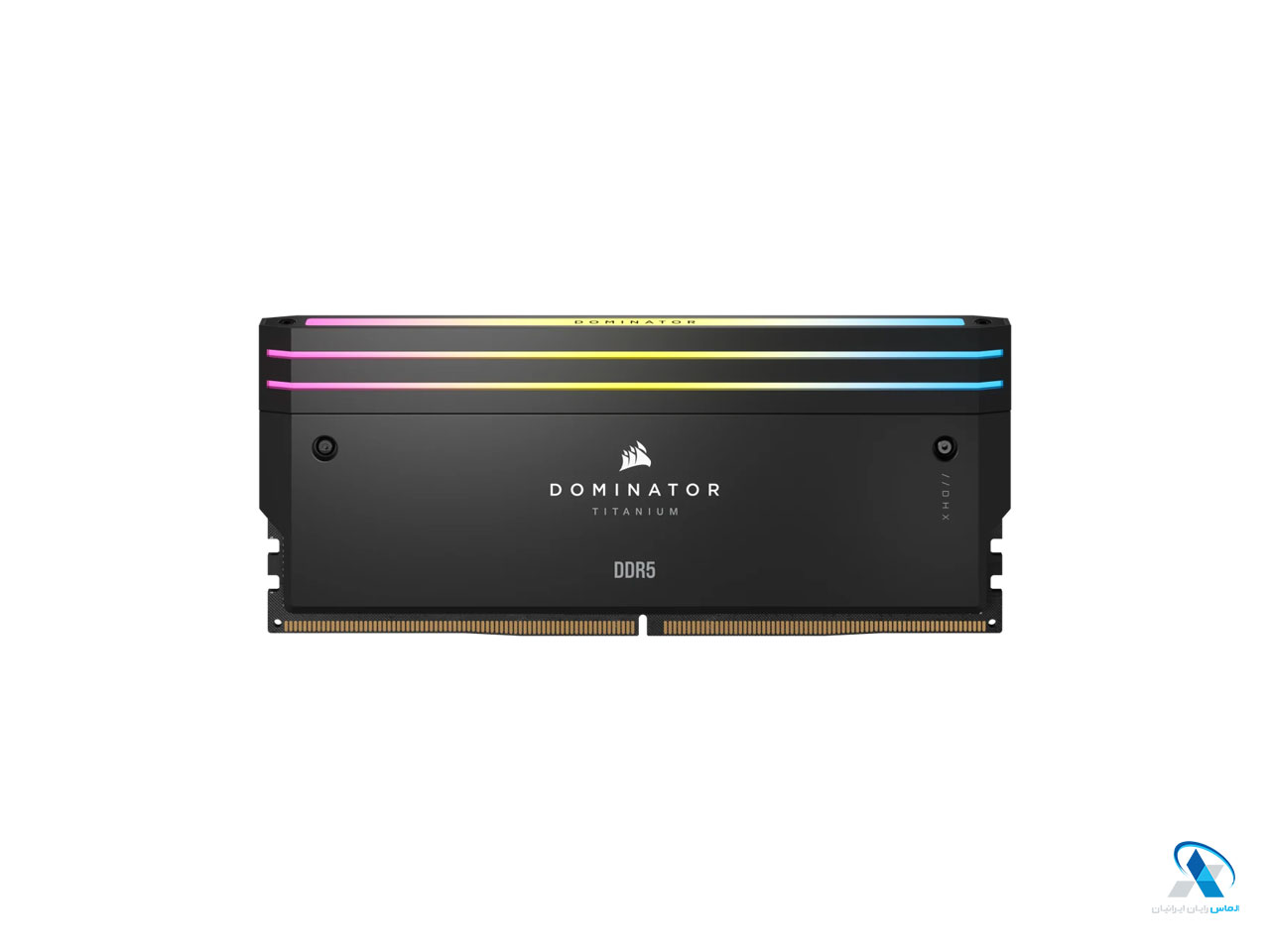 رم دسکتاپ DDR5 دو کاناله 8000 مگاهرتز CL38 کورسیر مدل DOMINATOR TITANIUM RGB ظرفیت 48 گیگابایت
