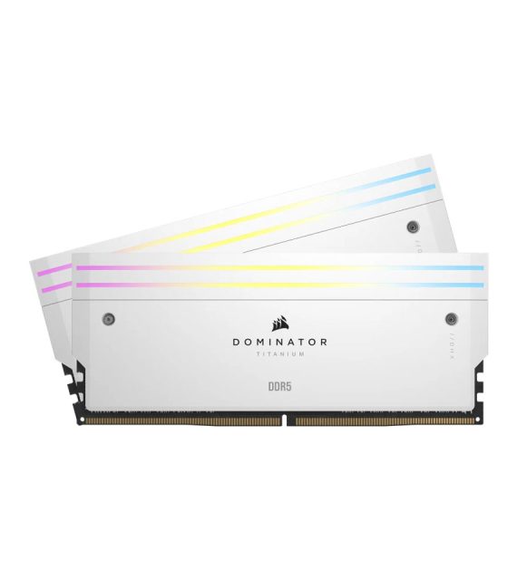 رم دسکتاپ DDR5 دو کاناله 6600 مگاهرتز CL32 کورسیر مدل DOMINATOR TITANIUM RGB ظرفیت 64 گیگابایت
