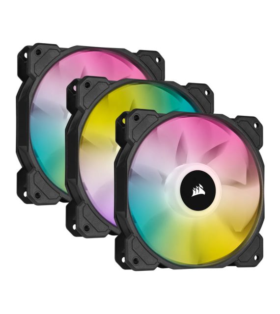 فن کیس کورسیر مدل iCUE SP120 RGB ELITE Performance 120mm PWM  (سه عدد فن)