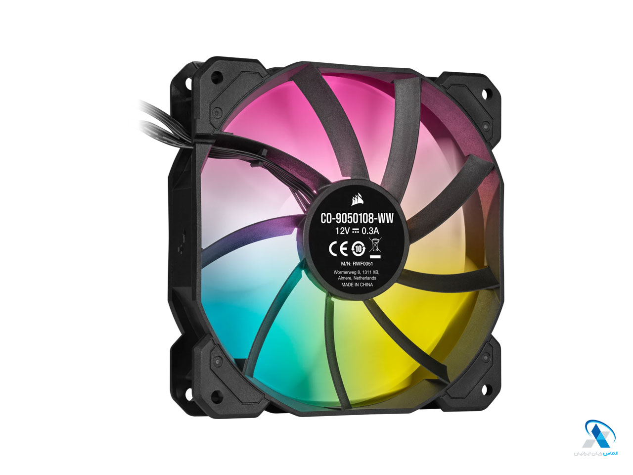 فن کیس کورسیر مدل iCUE SP120 RGB ELITE Performance 120mm PWM (سه عدد فن)
