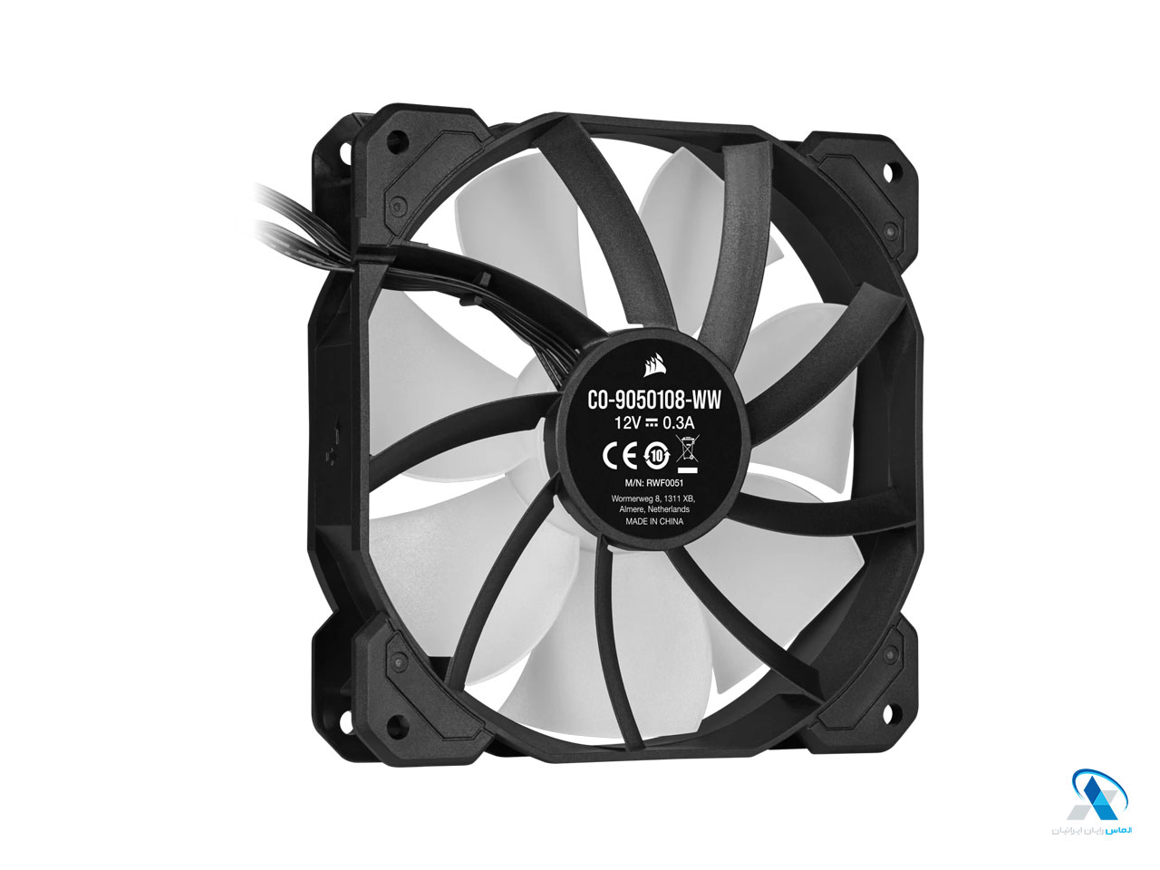 فن کیس کورسیر مدل iCUE SP120 RGB ELITE Performance 120mm PWM (سه عدد فن)