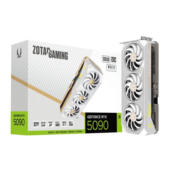 کارت گرافیک گیمینگ زوتک GeForce RTX 5090 SOLID OC White Edition