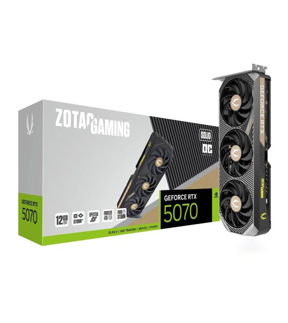 کارت گرافیک گیمینگ زوتک GeForce RTX 5070 SOLID OC
