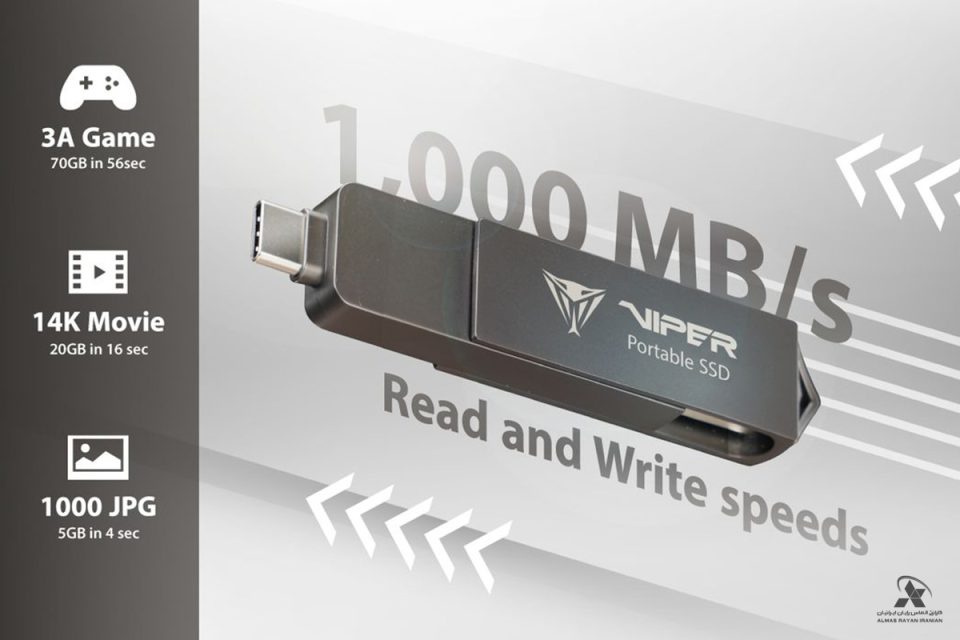 اس‌اس‌دی اکسترنال Patriot-Viper-PVP30-Portable-SSD
