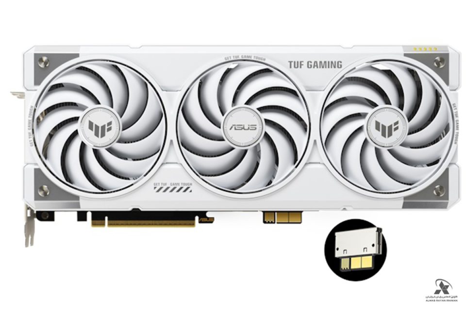 کرات گرافیک سفید ایسوس Asus-TUF-GeForce-RTX-5070-Ti-White-Edition