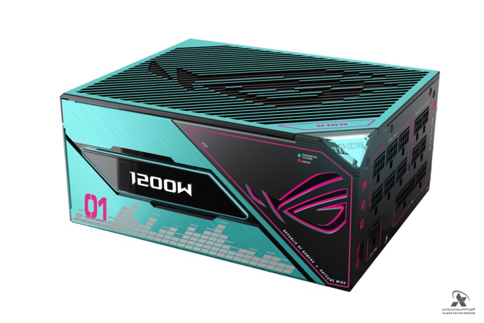 منبع تغذیه ایسوس ROG-Thor-1200W-Platinum-III-Hatsune-Miku-Edition