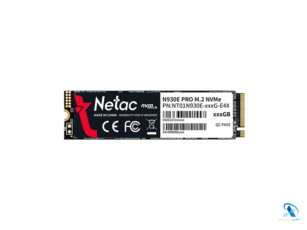 اساسدی نتاک N930E PRO 128GB PCle Gen 3x4 NVMe M.2
