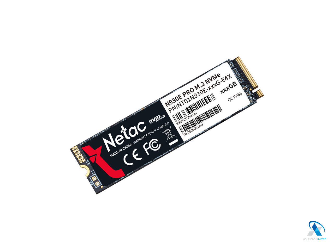 اساسدی نتاک N930E PRO 128GB PCle Gen 3x4 NVMe M.2