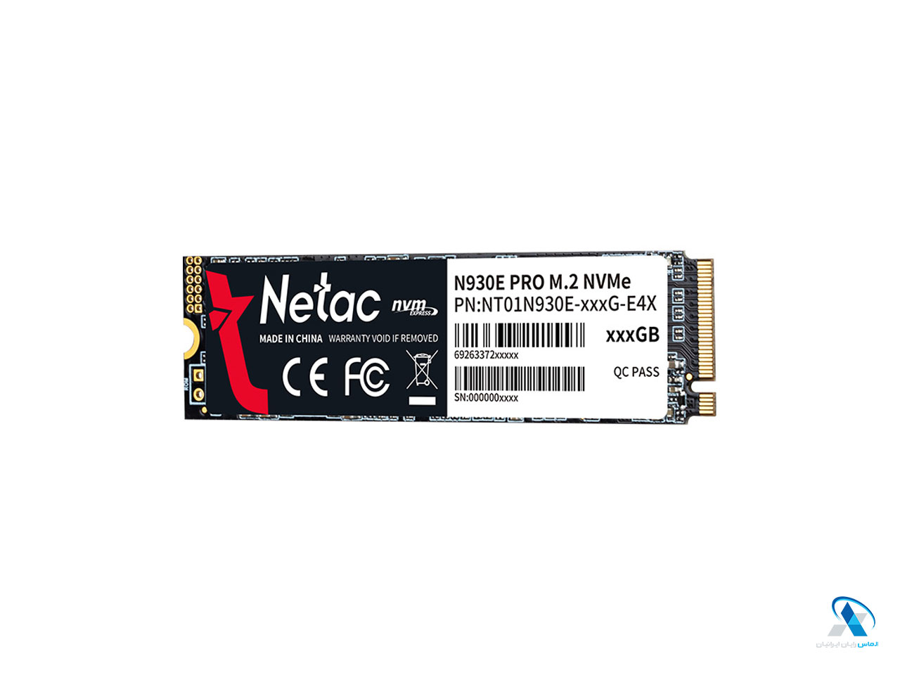 اساسدی نتاک N930E PRO 128GB PCle Gen 3x4 NVMe M.2
