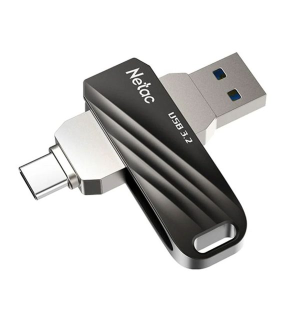 1800000L00-01 فلش مموری نتاک مدل US11 ظرفیت 128GB با رابط USB 3.2 و USB Type-C