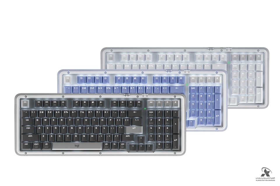 کیبورد هوش مصنوعی لاجیتک Logitech-Amber-Series-K98M-Wireless-Mechanical-Keyboard