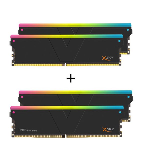 رم دسکتاپ DDR5 دو کاناله 6000 مگاهرتز CL28 وی‌کالر مدل Manta XSky RGB ظرفیت 64 گیگابایت
