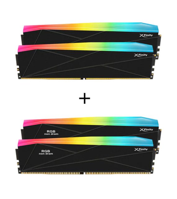 رم دسکتاپ DDR5 دو کاناله 8400 مگاهرتز CL40 وی‌کالر مدل Manta XFinity RGB ظرفیت 48 گیگابایت