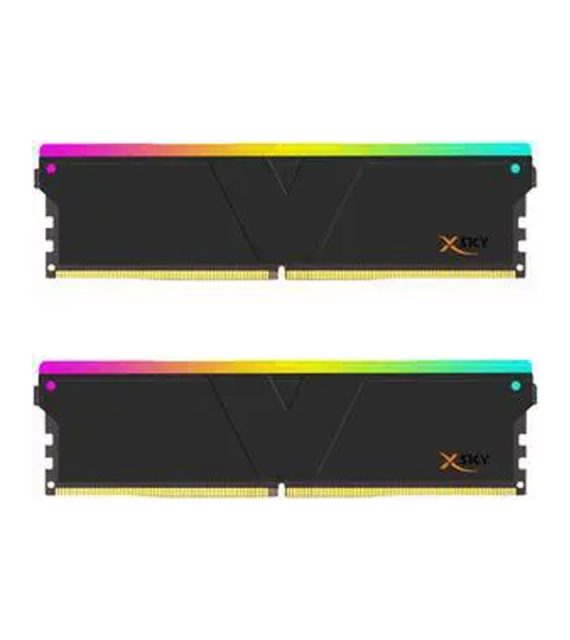 رم دسکتاپ DDR5 دو کاناله 6000 مگاهرتز CL26 وی‌کالر مدل Manta XSky RGB ظرفیت 32 گیگابایت