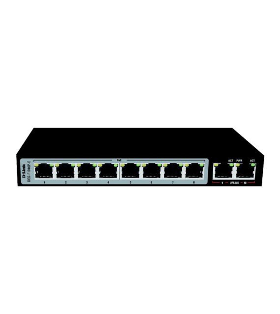 سوئیچ 10 پورت دی‌لینک مدل DES-F1010P-E
