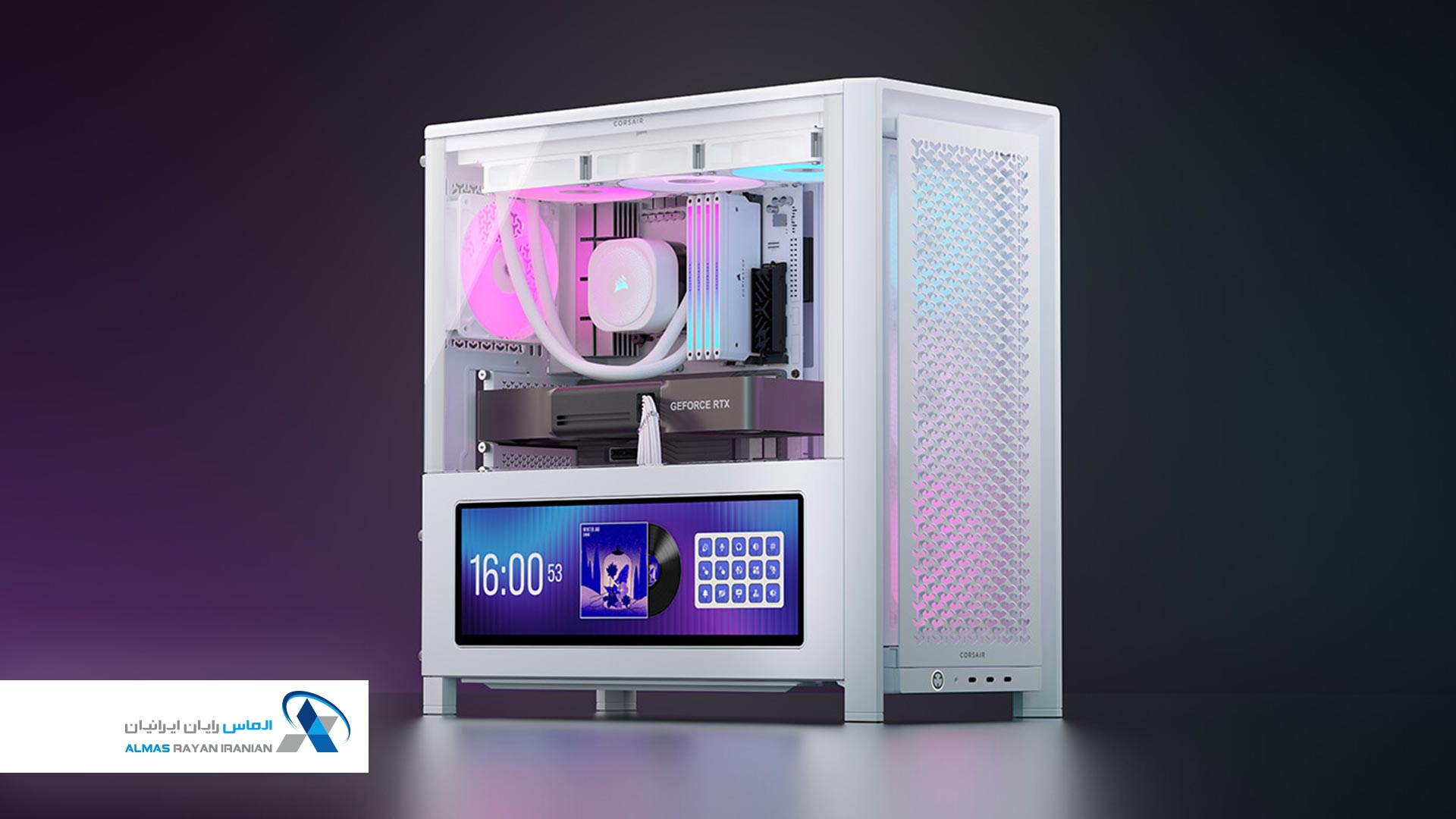 کیس گیمینگ کورسیر FRAME 4000D LCD RS ARGB