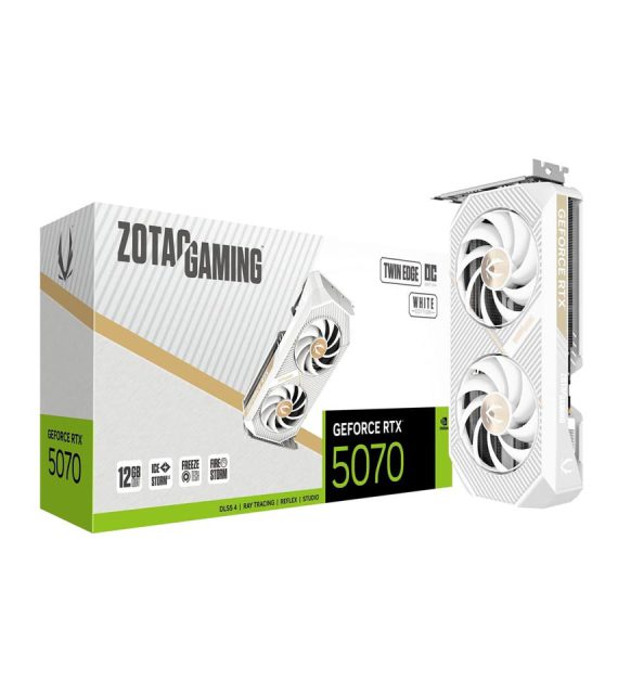 کارت گرافیک گیمینگ زوتک GeForce RTX 5070 Twin Edge OC White Edition